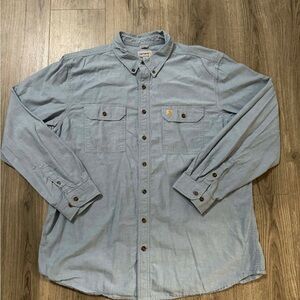 Carhartt Light Blue Casual Button Down Shirt